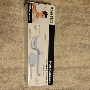 Homedics HydroCleanse Blue and White Bath Brush
